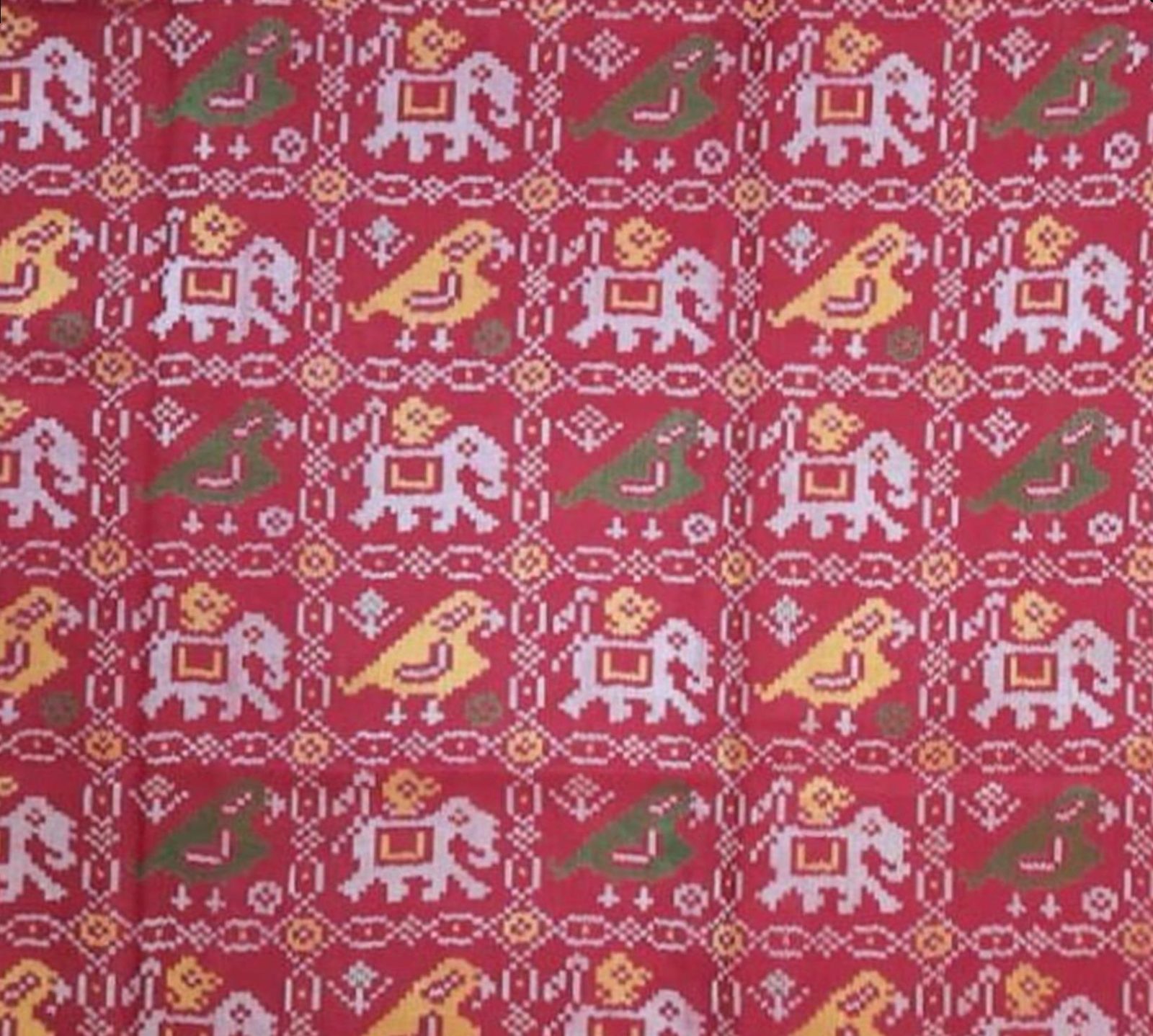 rajkotipatola Traditional Single Ikkat Patola Saree