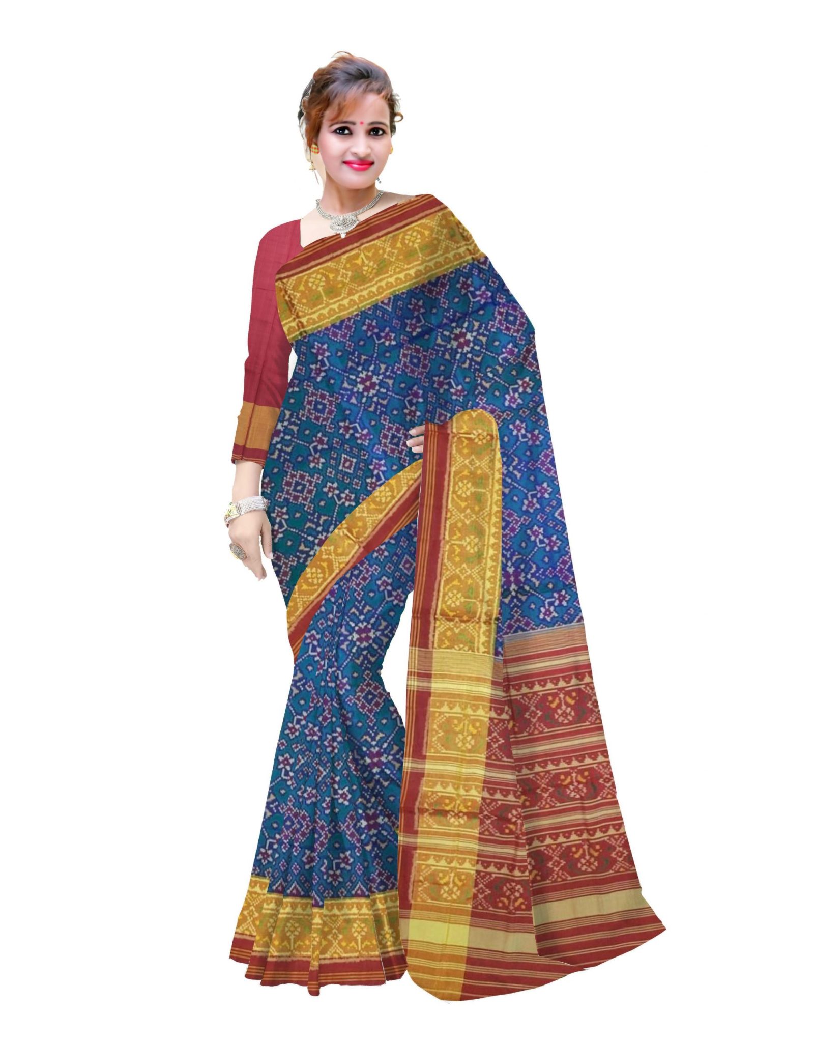 Traditional Navratan Patola Saree