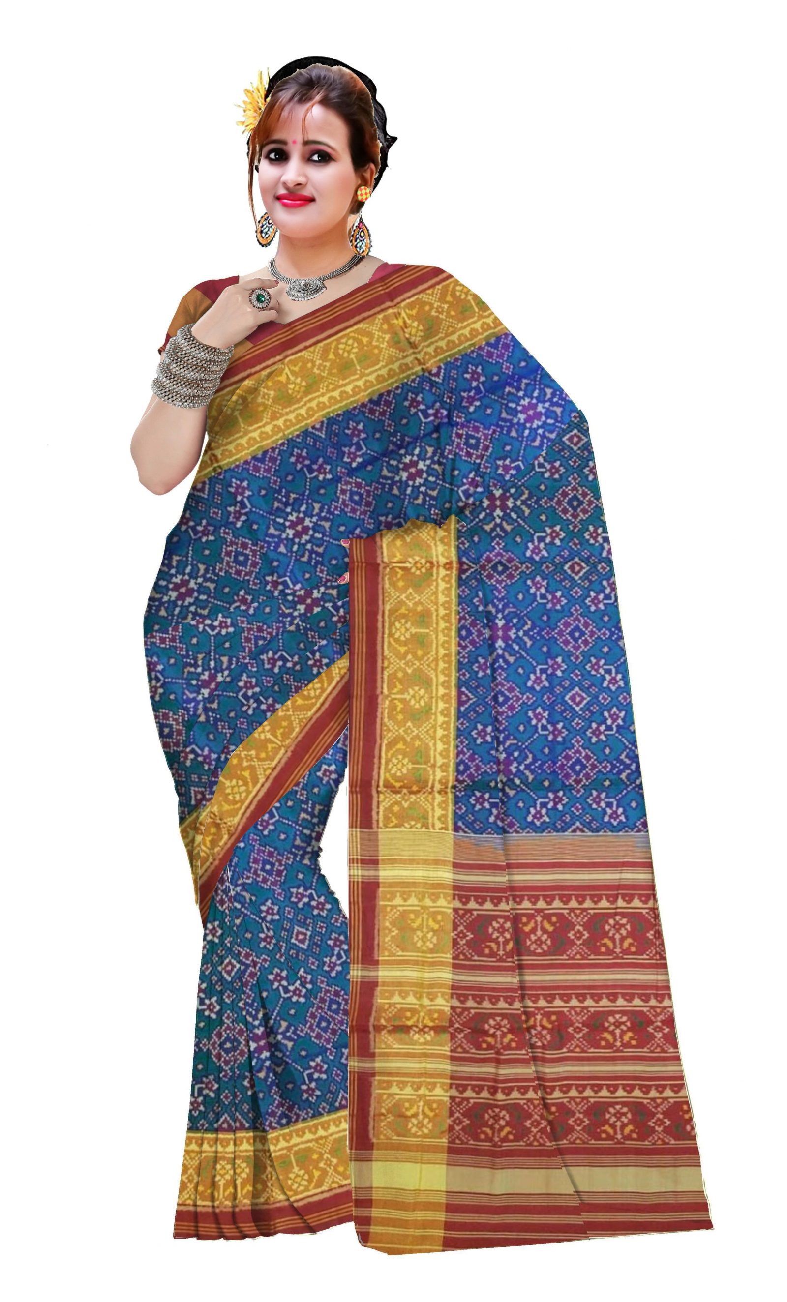 Traditional Navratan Patola Saree