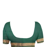 Traditional Rajkot Green SkyBlue Tissue Border Narikunj Patola Saree