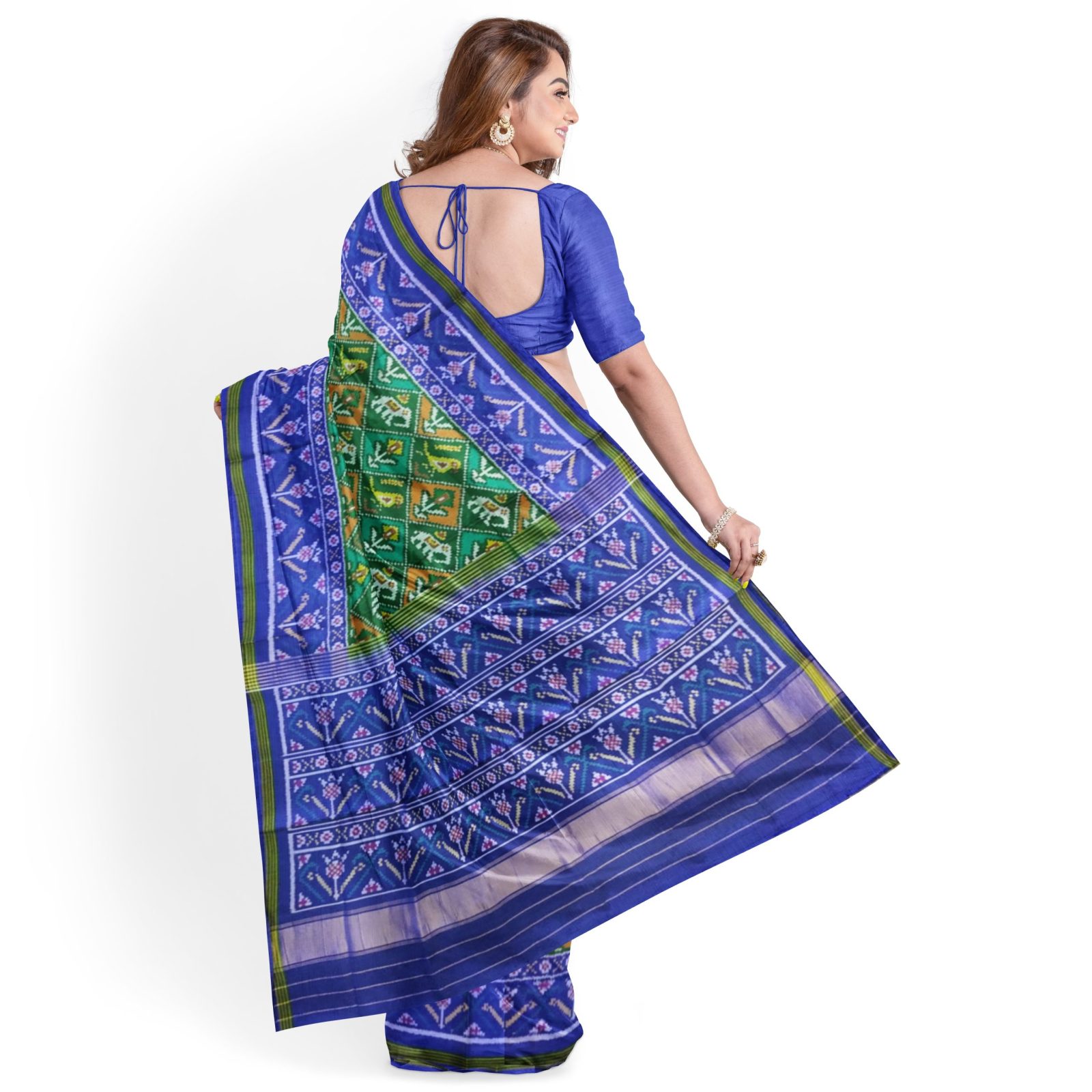 Traditional Single ikkat Multicolor Patola Saree