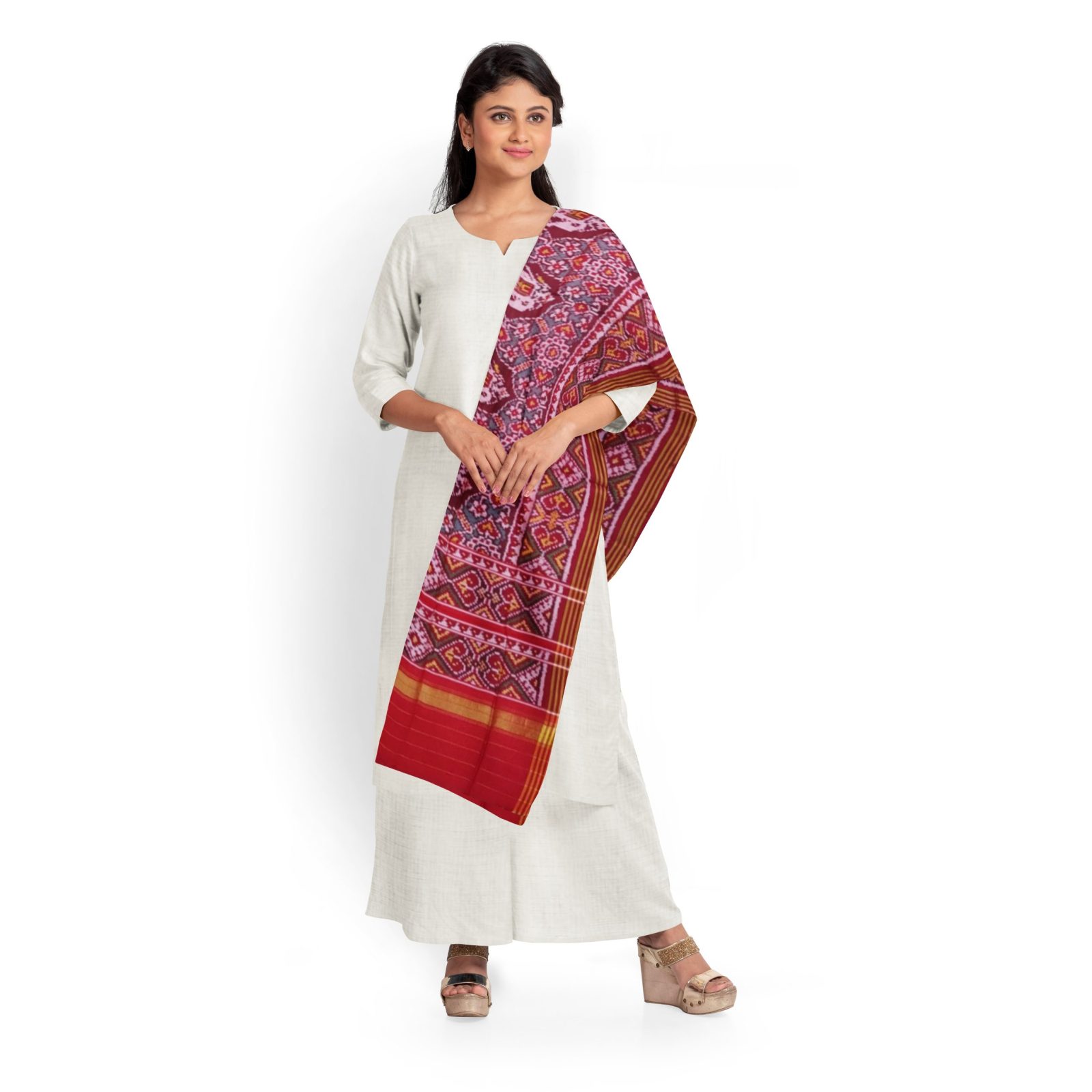 @Rajkotipatola #rajkotipatola Traditional Single ikkat Multicolor Patola Dupatta