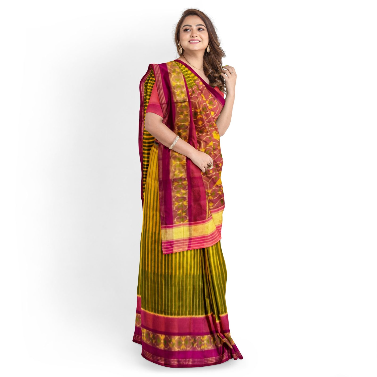 Traditional Rajkot Fancy Multicolour Patola Saree