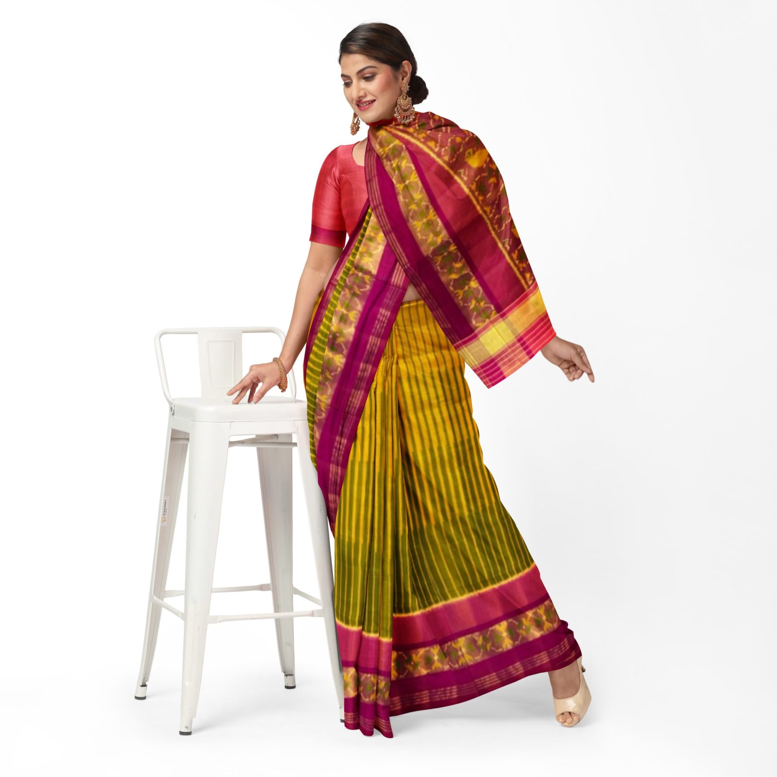 Traditional Rajkot Fancy Multicolour Patola Saree