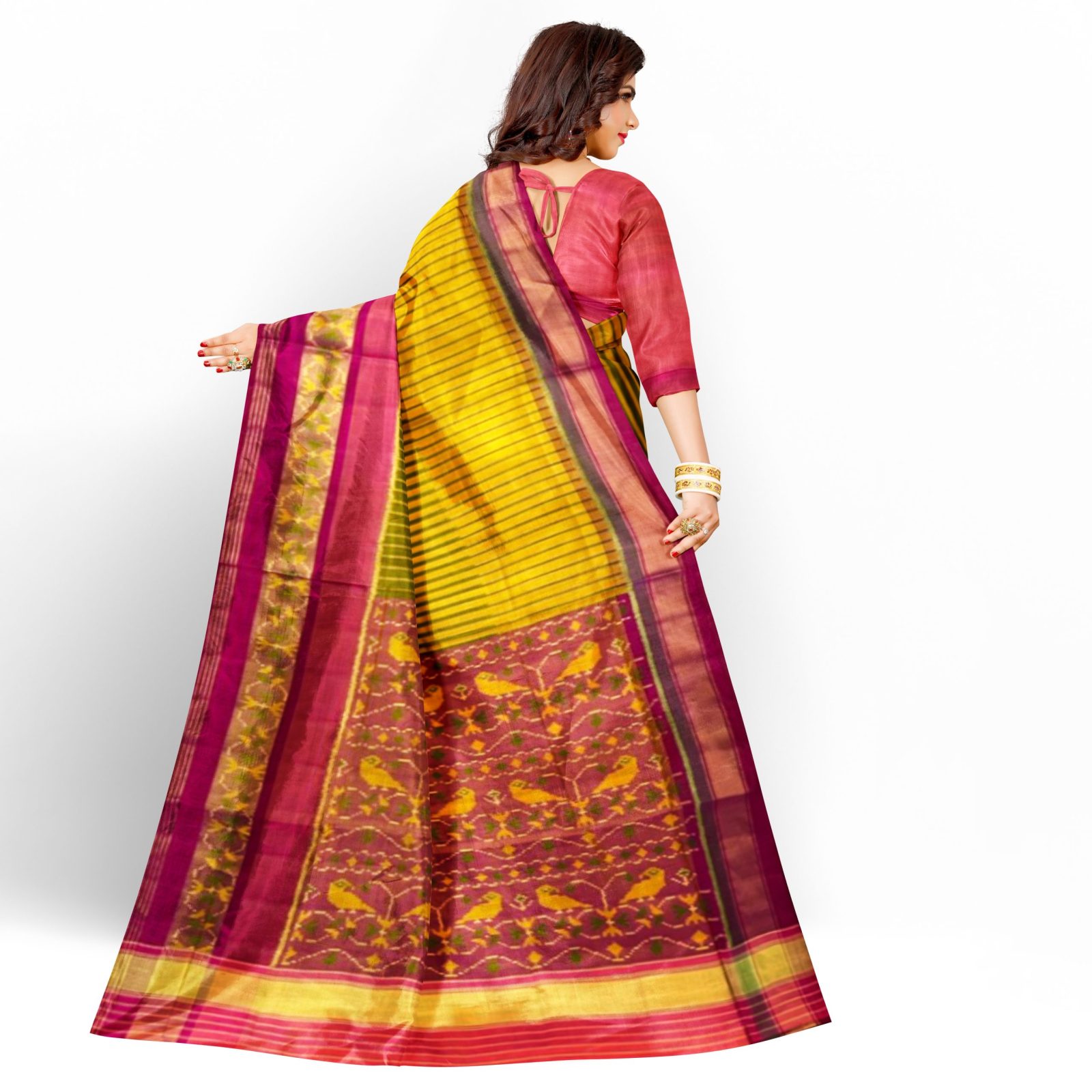 Traditional Rajkot Fancy Multicolour Patola Saree