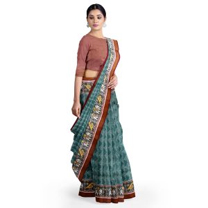 Traditional Rajkot Pestel Fancy Single Ikkat Patola Saree