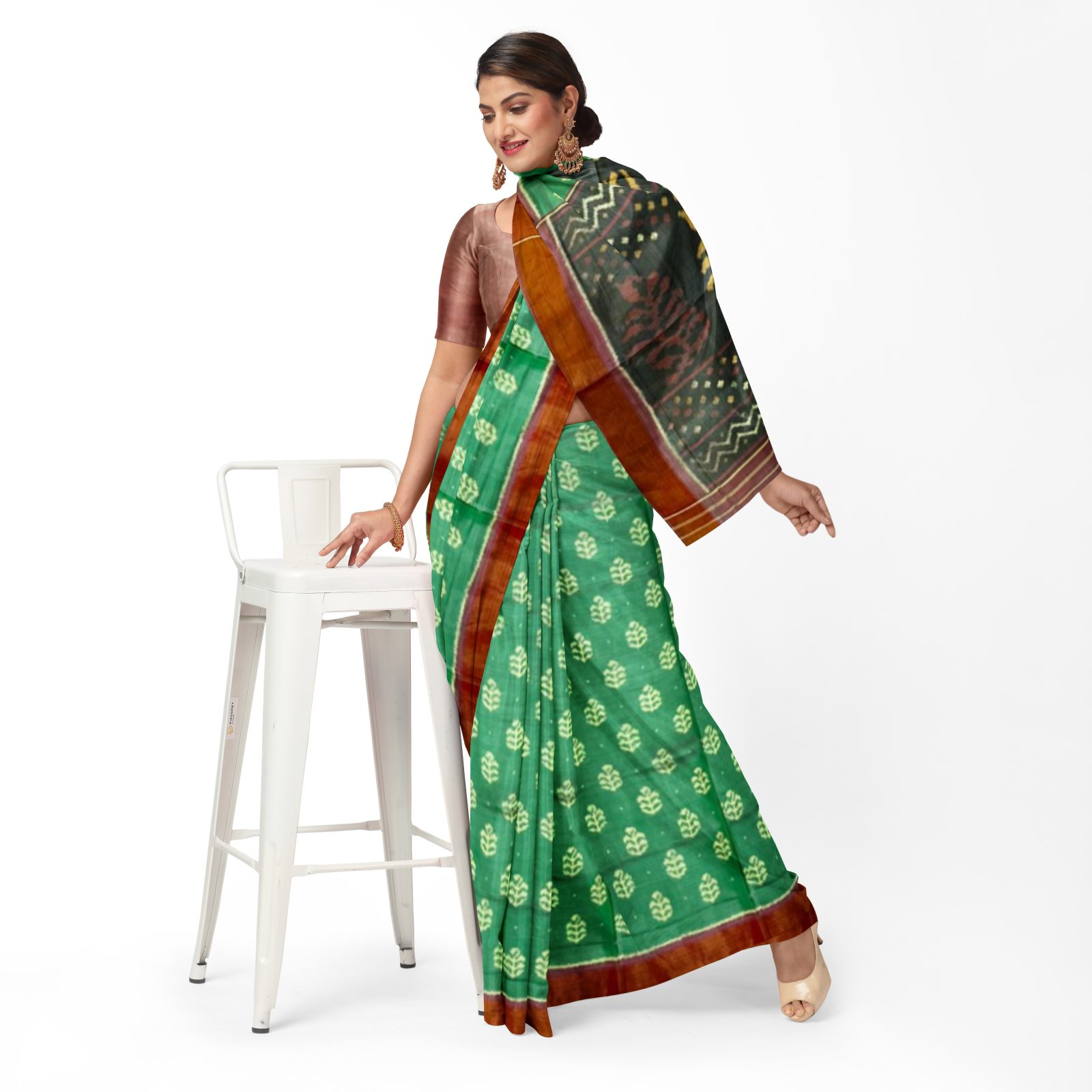 Rajkoti Patola Saree - RPADHAN 504 - Image 2