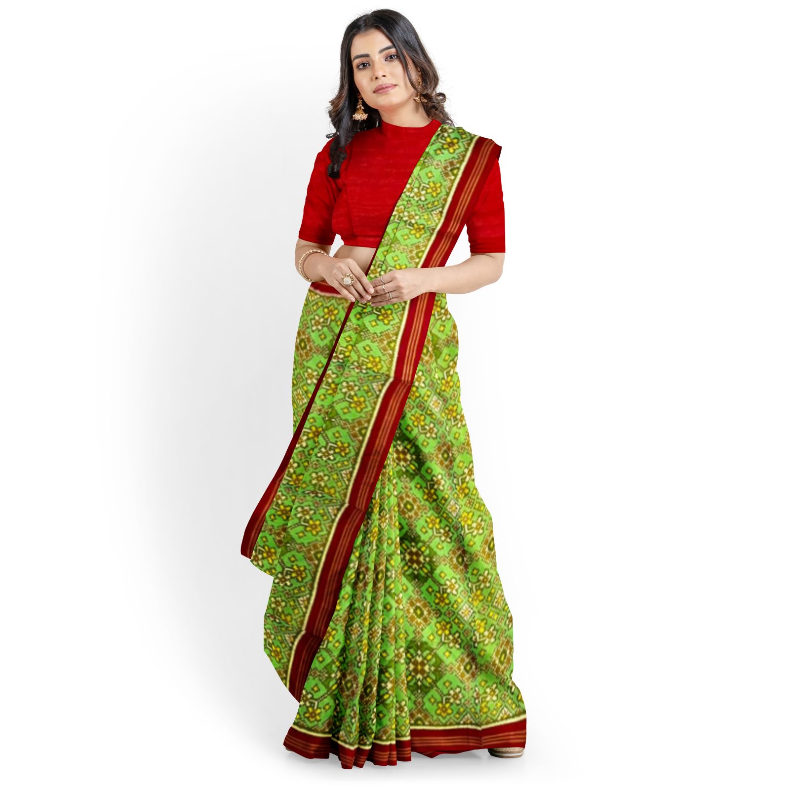 Rajkoti Patola Saree - RPADHAN 498 - Image 2