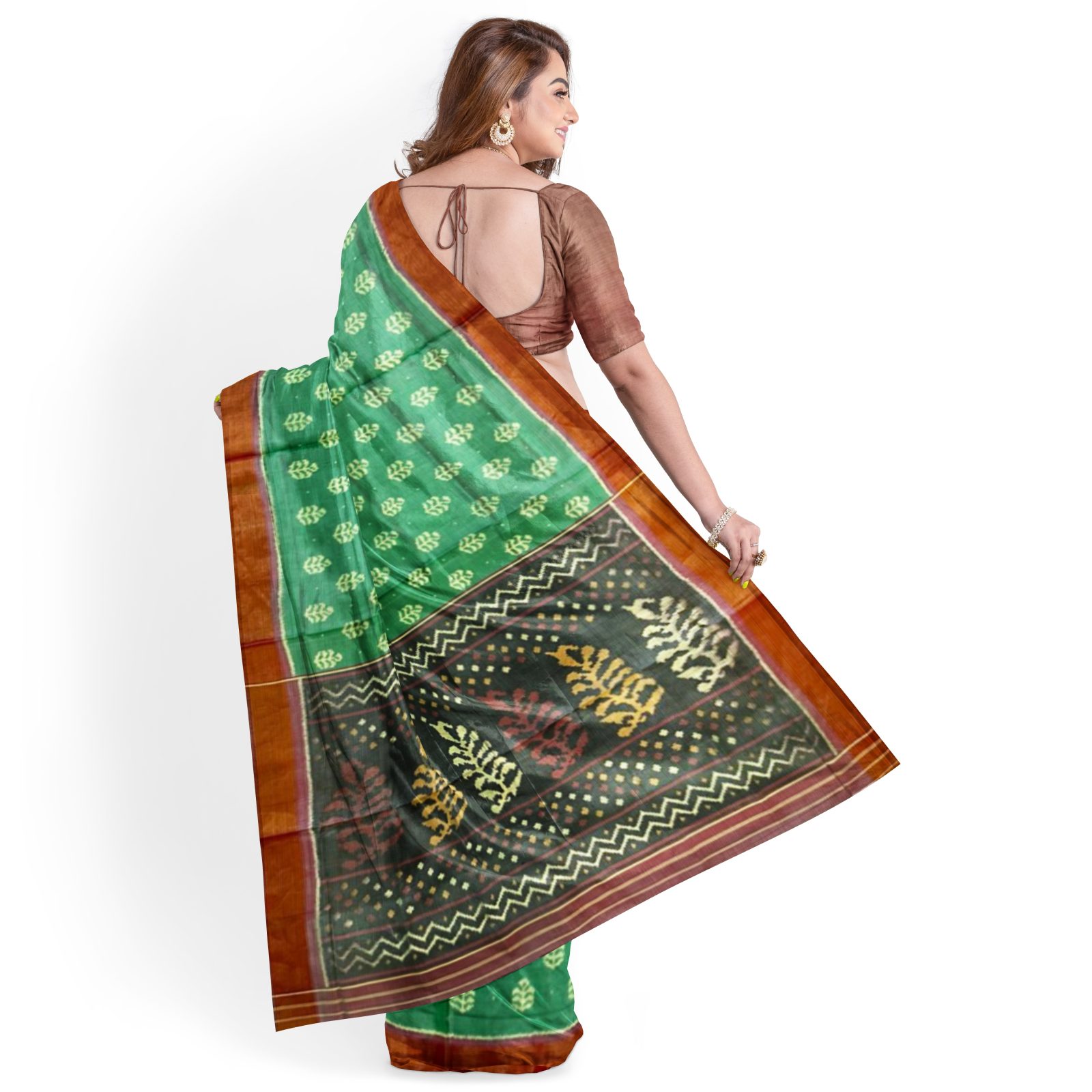 Rajkoti Patola Saree - RPADHAN 504 - Image 3