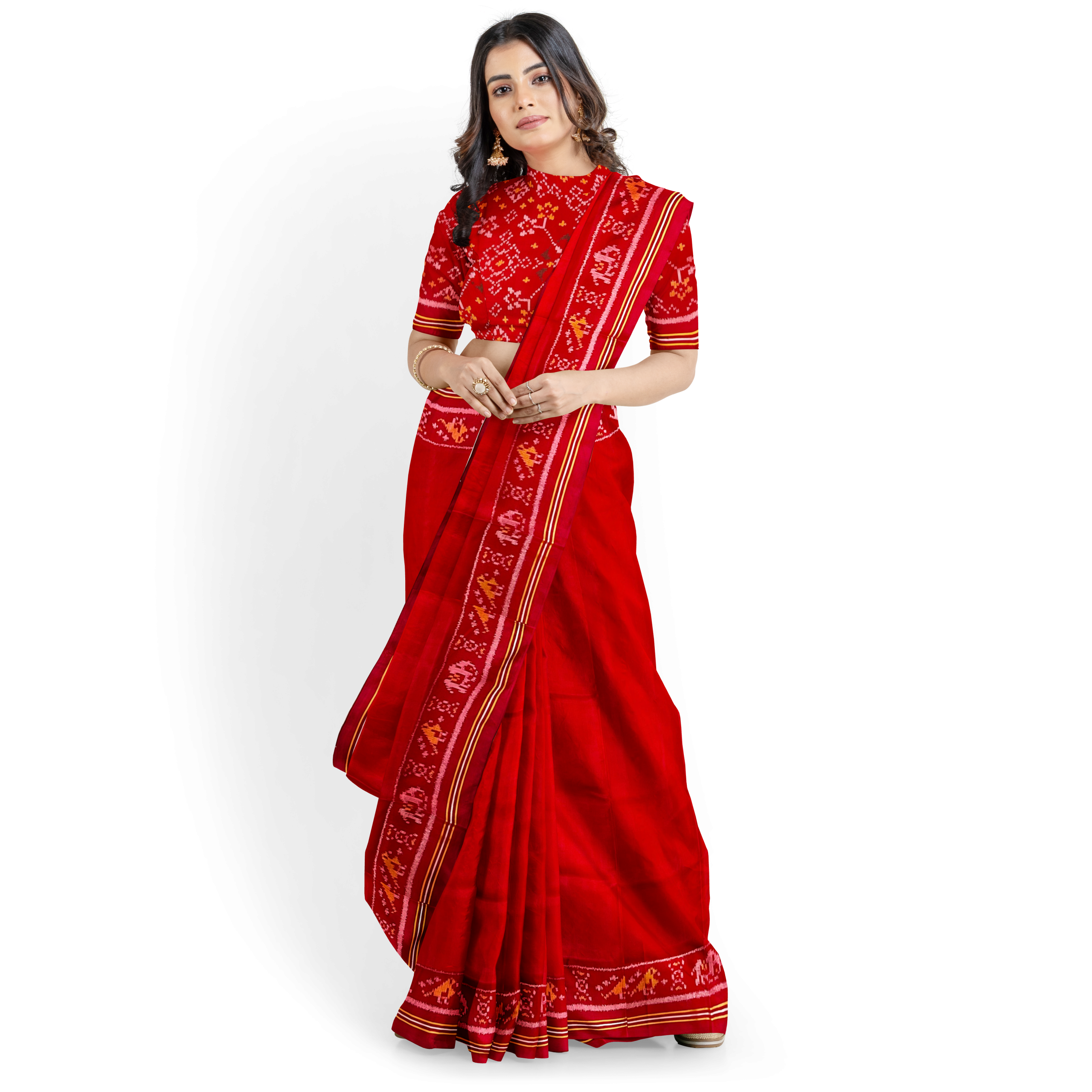 Rajkoti Patola Saree - RPADHAN 552 - Image 7