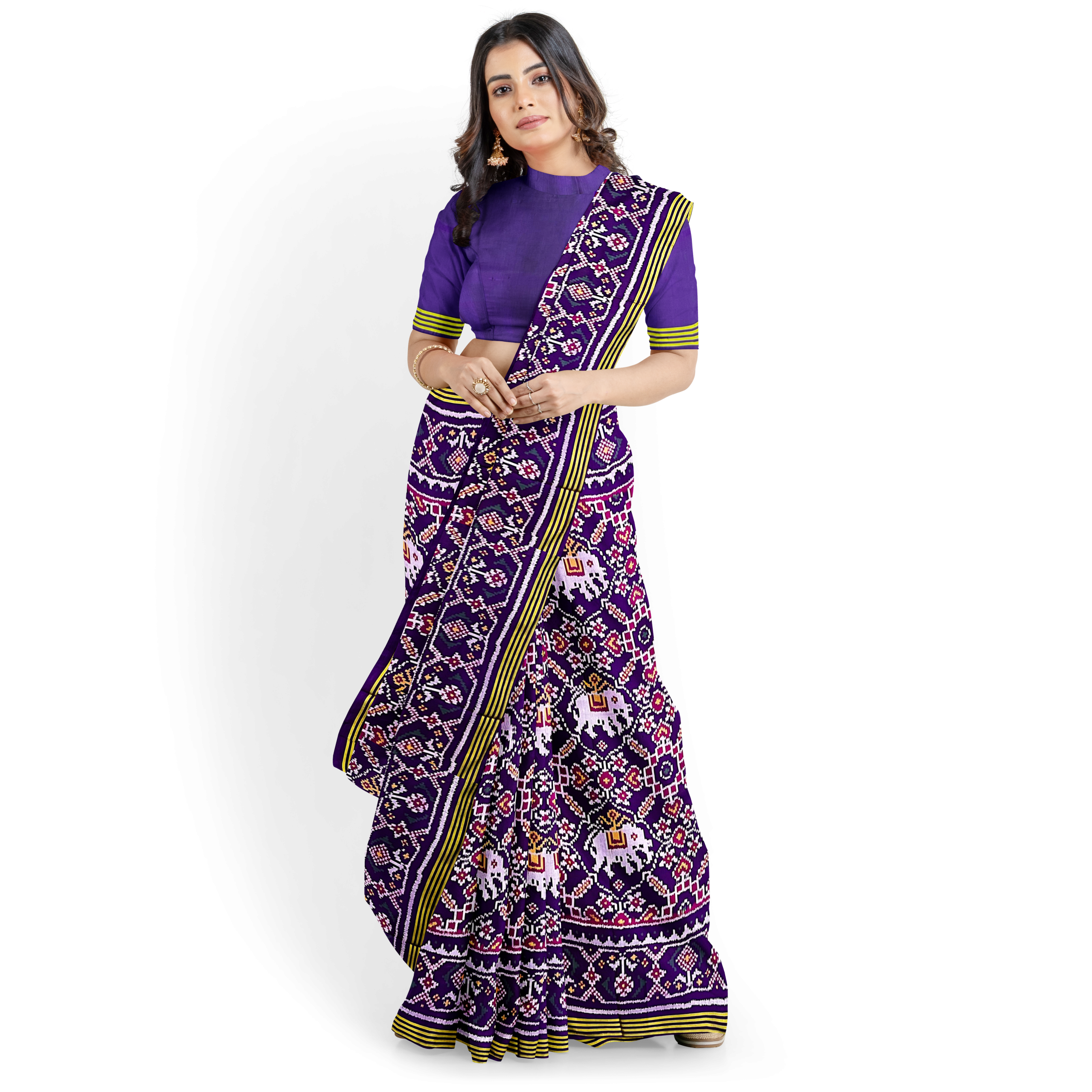 Rajkoti Patola Saree - RPADHAN 561 - Image 2
