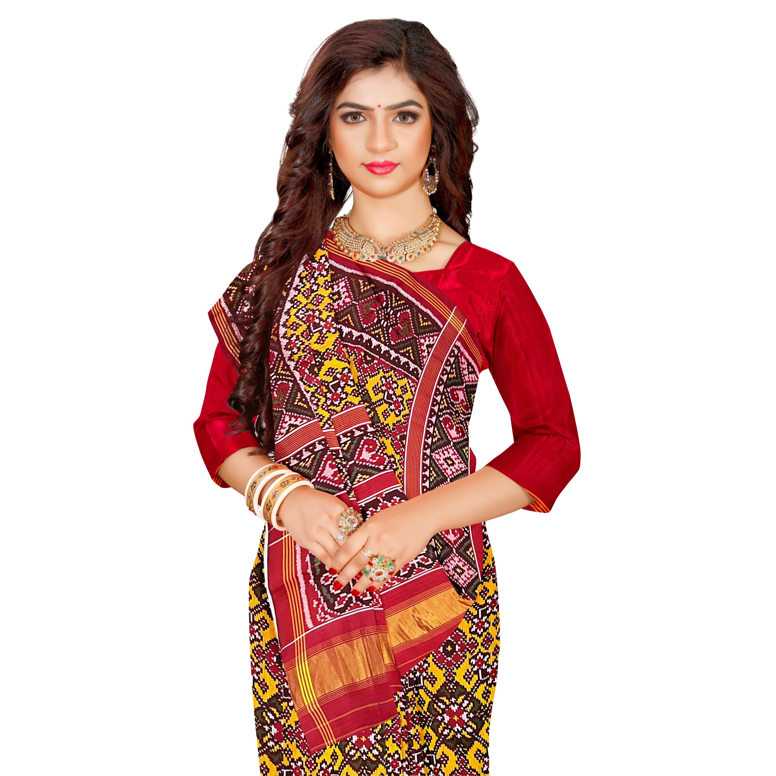 Rajkoti Patola Saree - RPADHAN 571 - Image 2