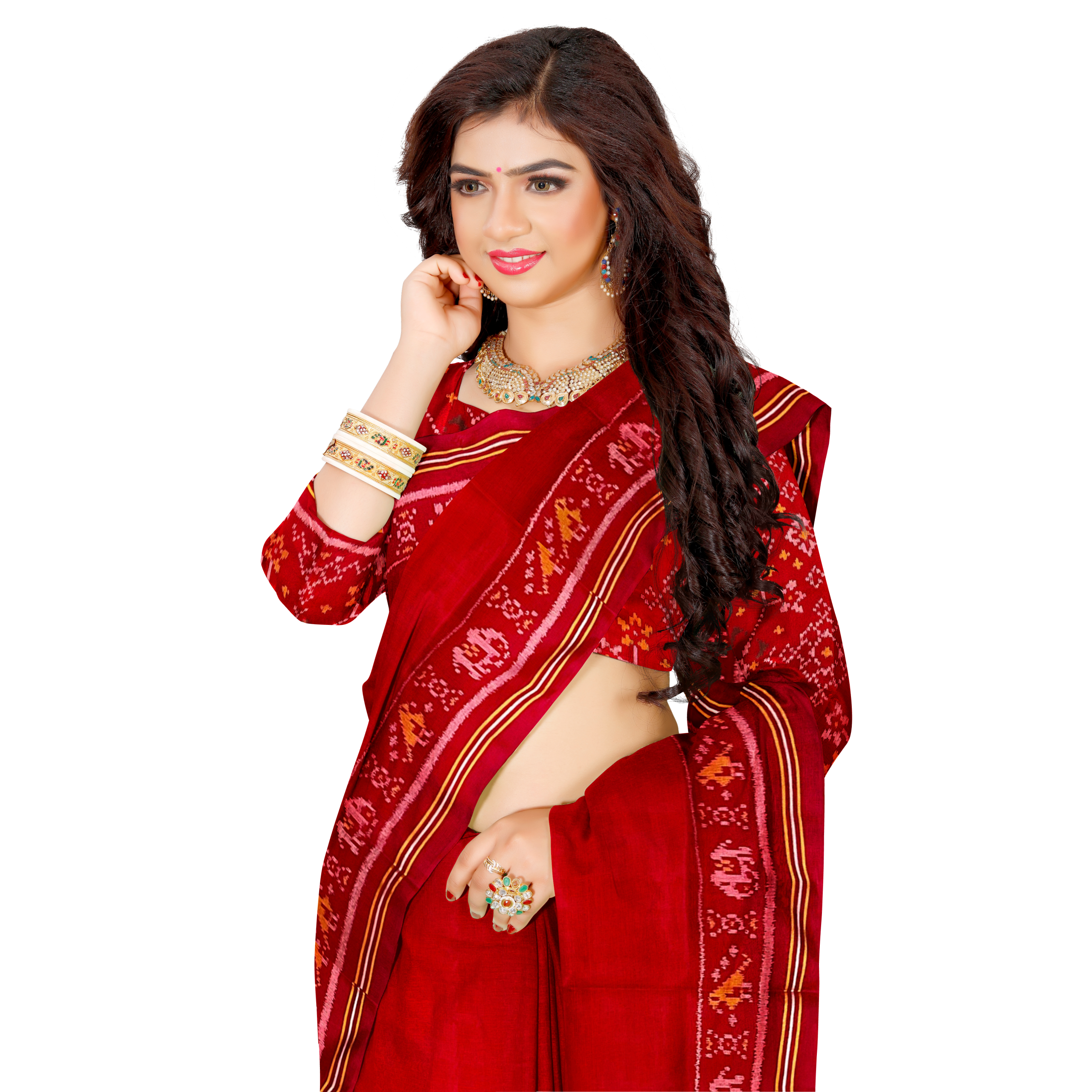 Rajkoti Patola Saree - RPADHAN 552 - Image 2