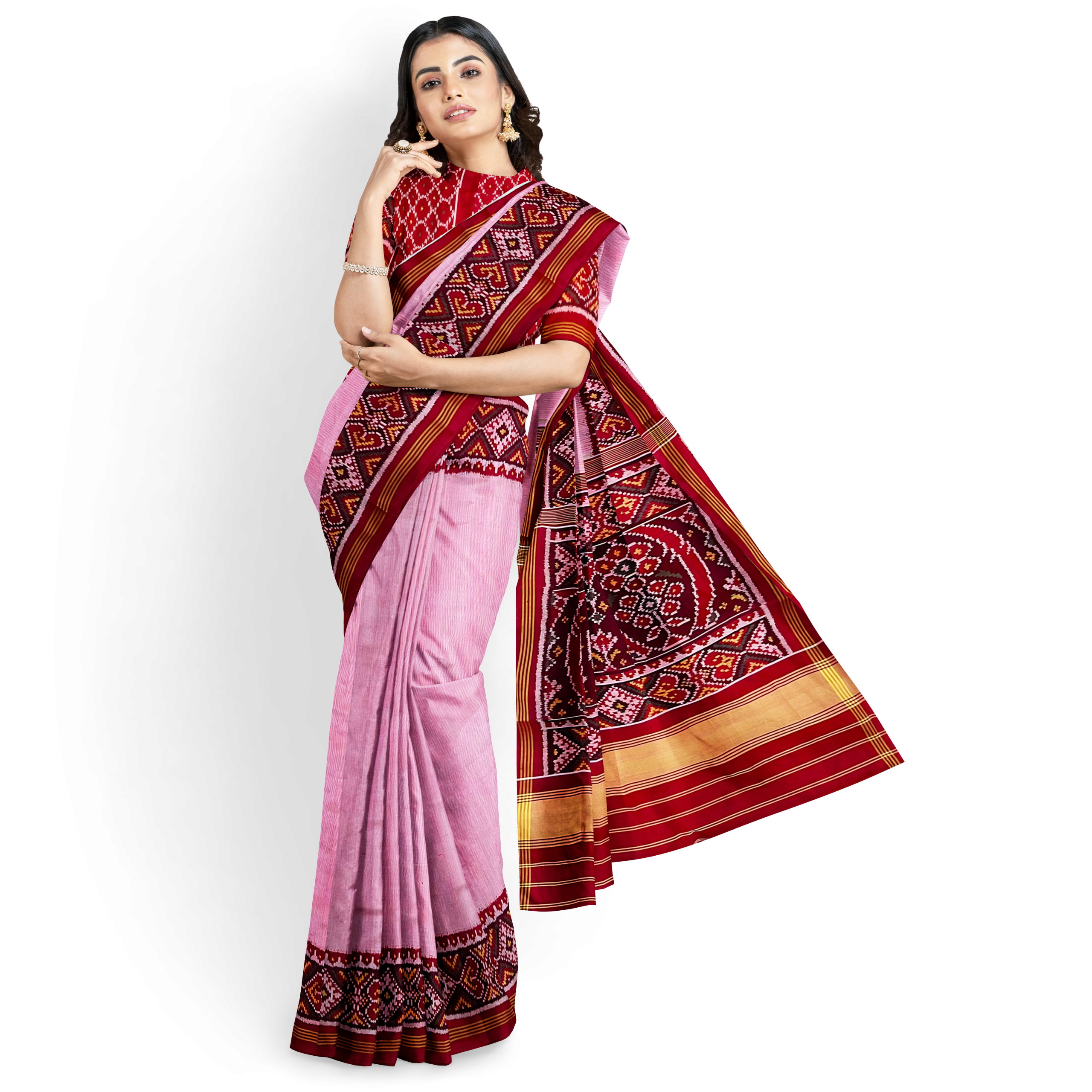 Rajkoti Patola Saree - RPADHAN 550 - Image 3
