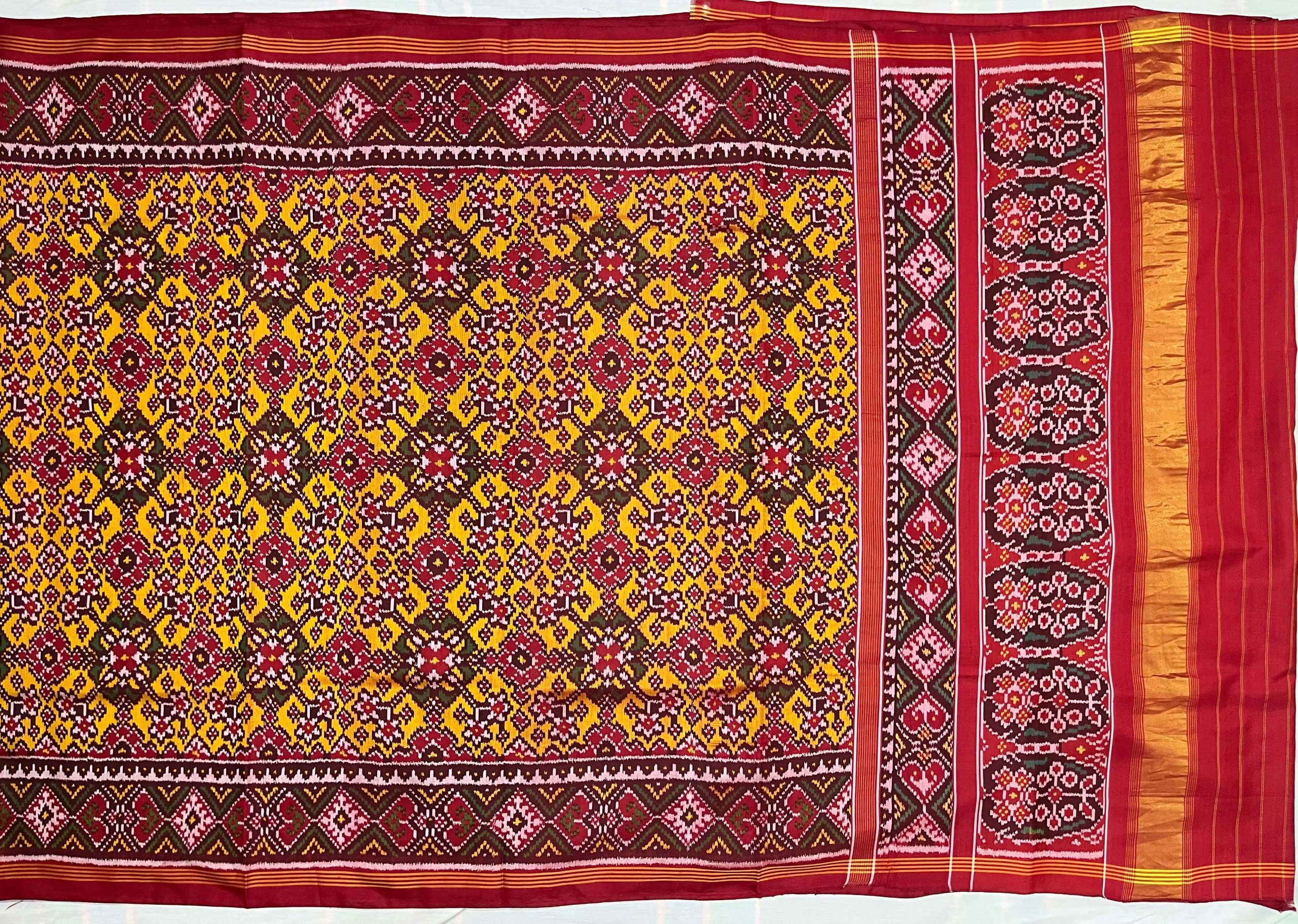Rajkoti Patola Saree - RPADHAN 571 - Image 4