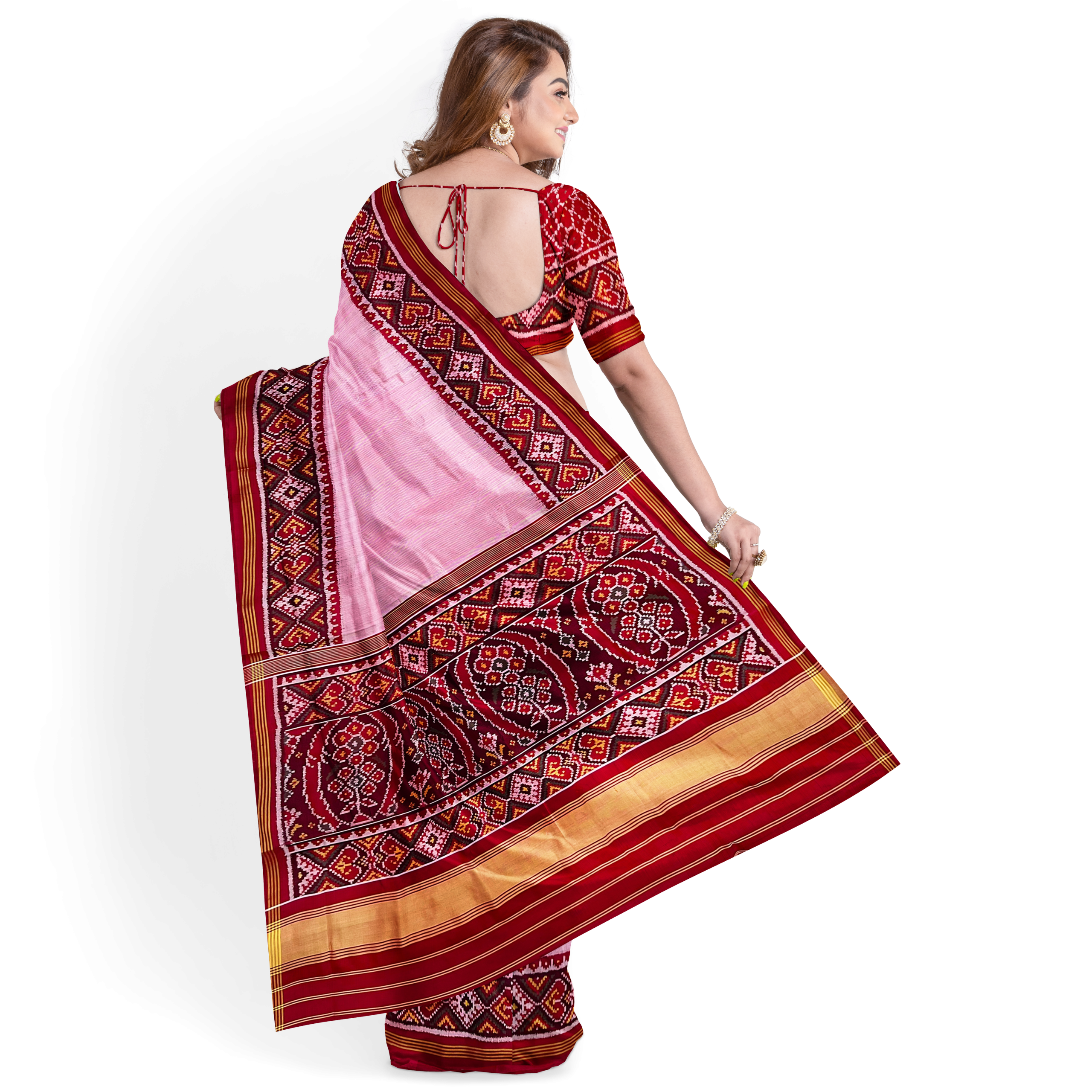 Rajkoti Patola Saree - RPADHAN 550 - Image 4