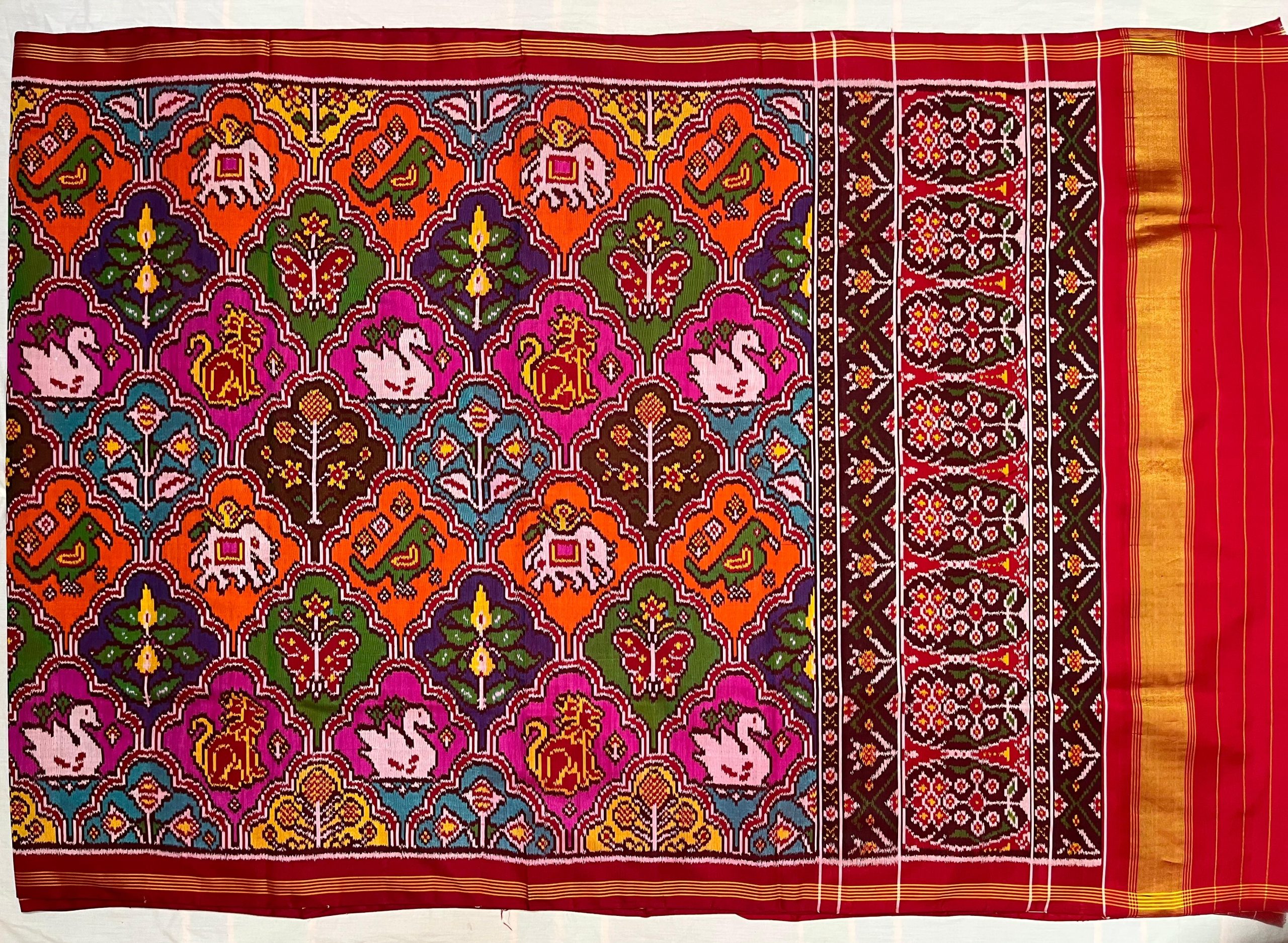 Rajkoti Patola Saree - RPADHAN 564 - Image 6
