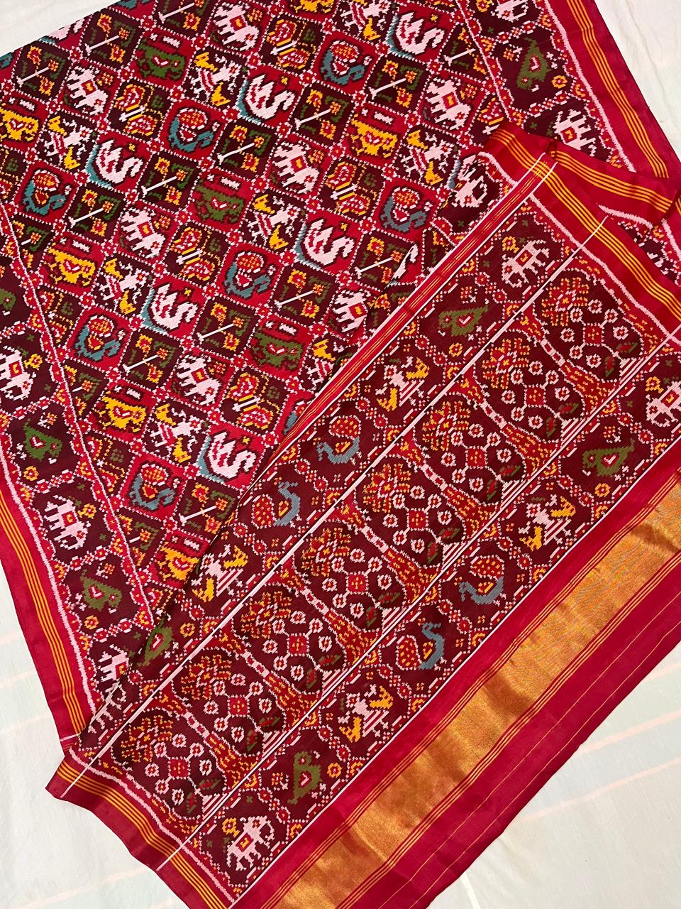 Rajkoti Patola Saree - RPADHAN 568 - Image 5