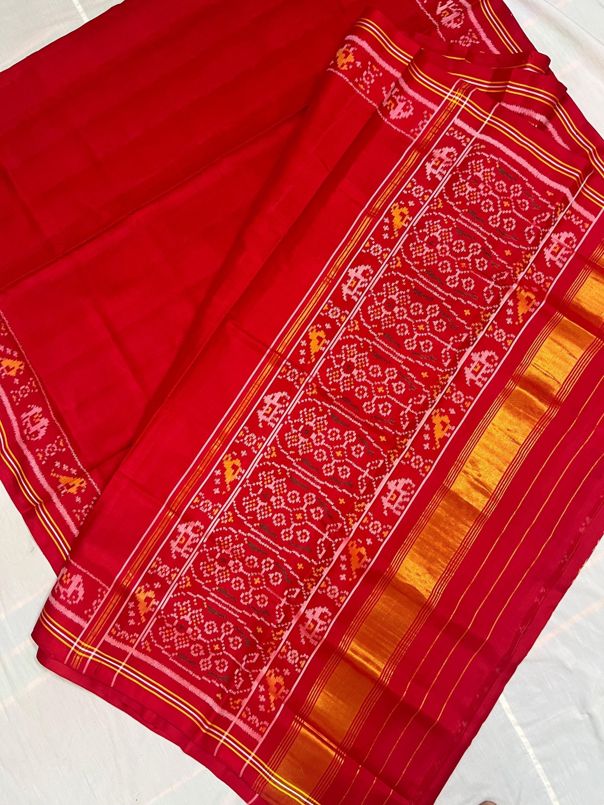 Rajkoti Patola Saree - RPADHAN 552 - Image 5